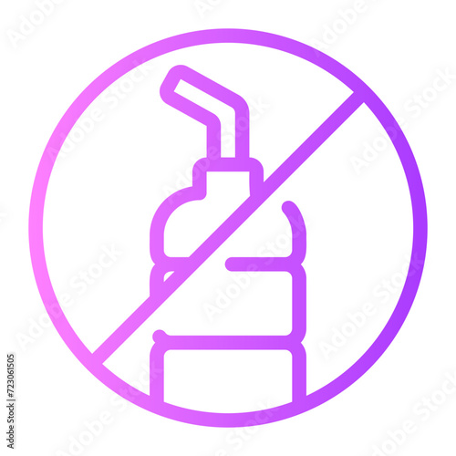 prohibition gradient icon
