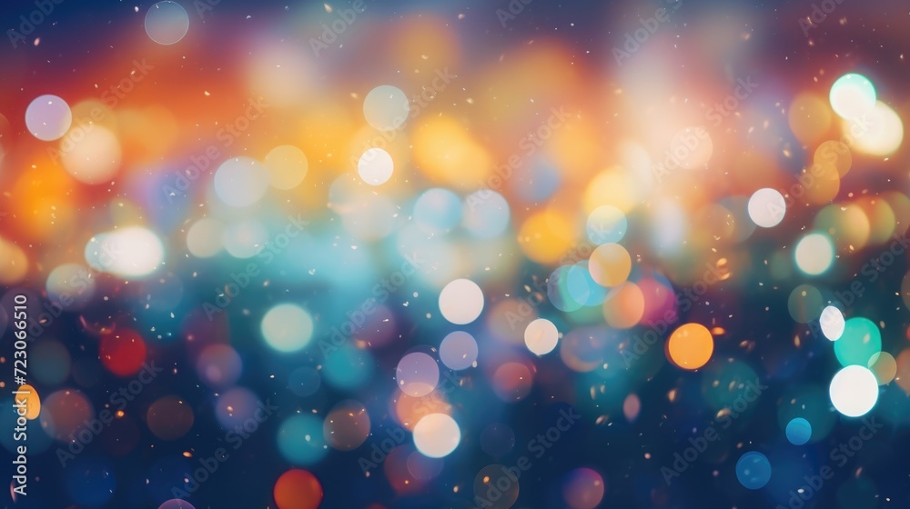 Colorful abstract bokeh lights background. Generative ai