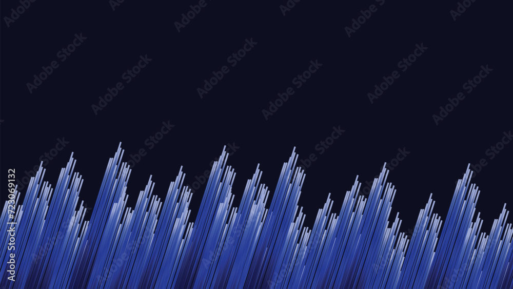 Fototapeta premium Abstract wavy line sparkling sound wave background.