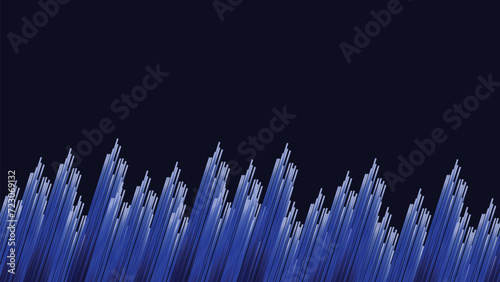 Abstract wavy line sparkling sound wave background.