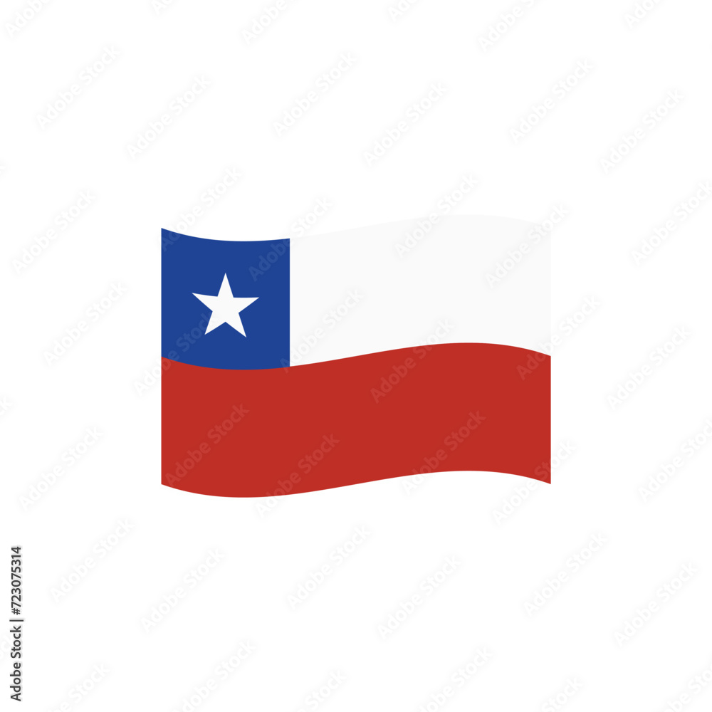 Flag of Chile vector symbol Flag of Chile vector symbol