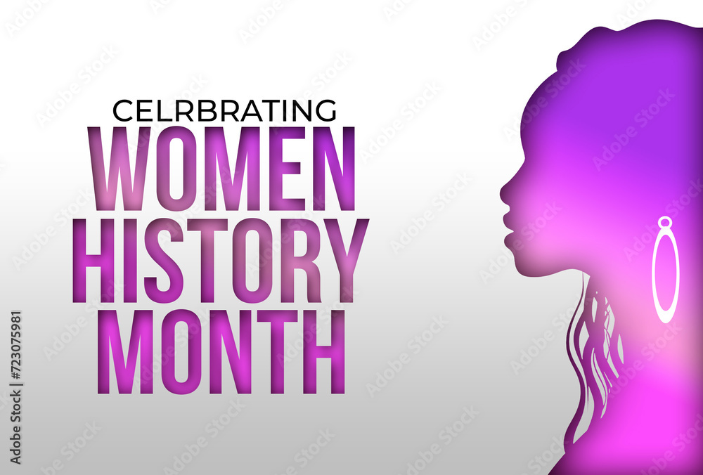 Celebrating Women's History Month. 8th march women's day poster design