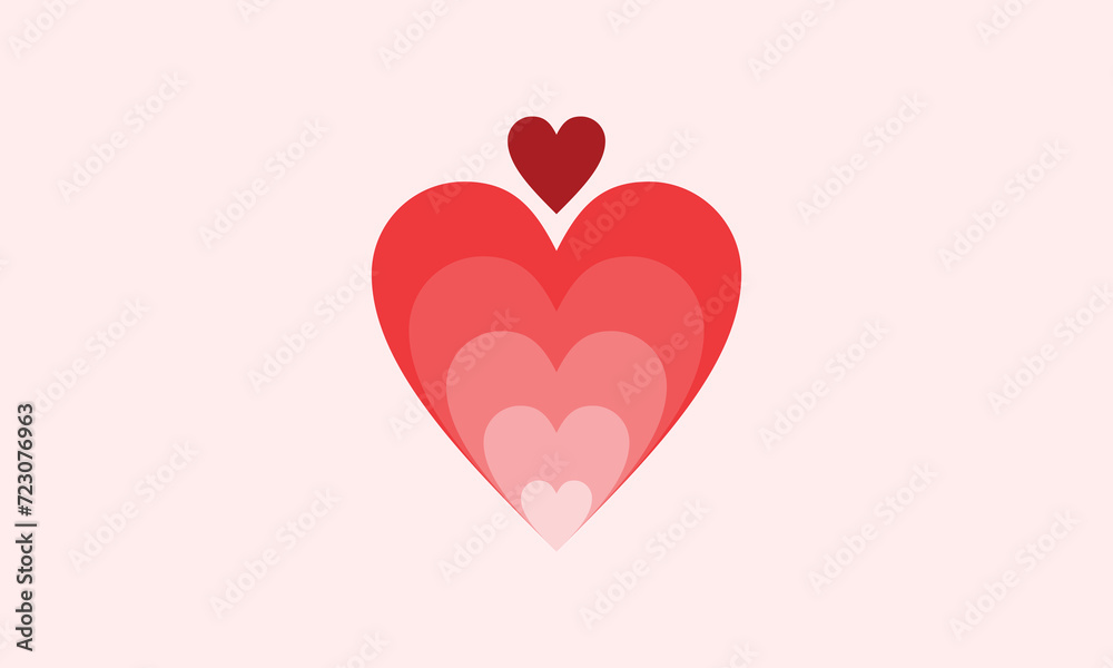 love valentines day logo design vector