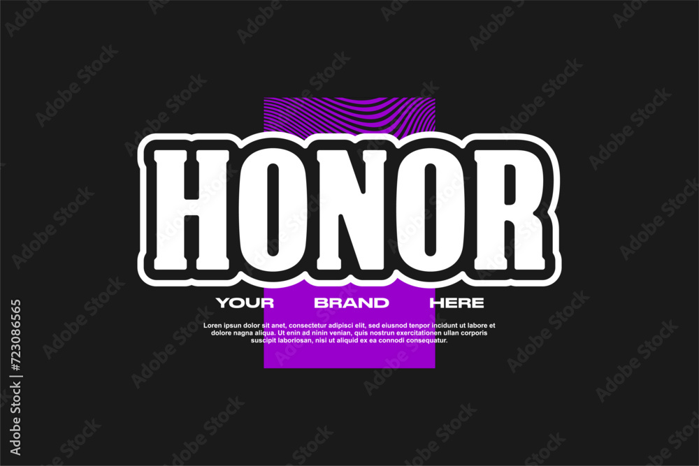 Obraz premium streetwear urban fashion template for printing 