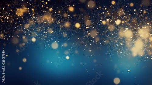 Abstract glitter lights background, blurred bokeh effect, holiday decoration background