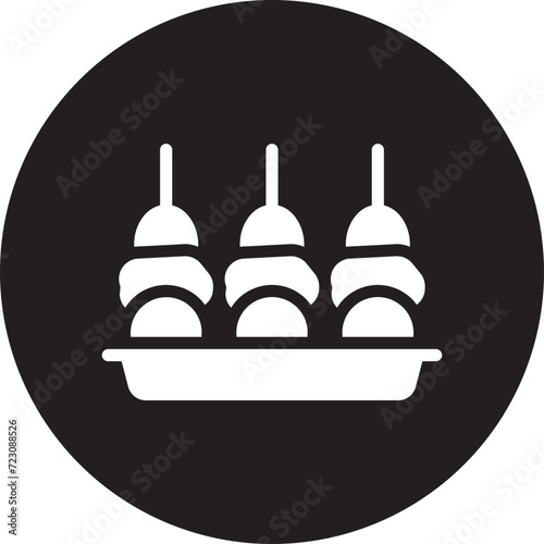 appetizer glyph icon