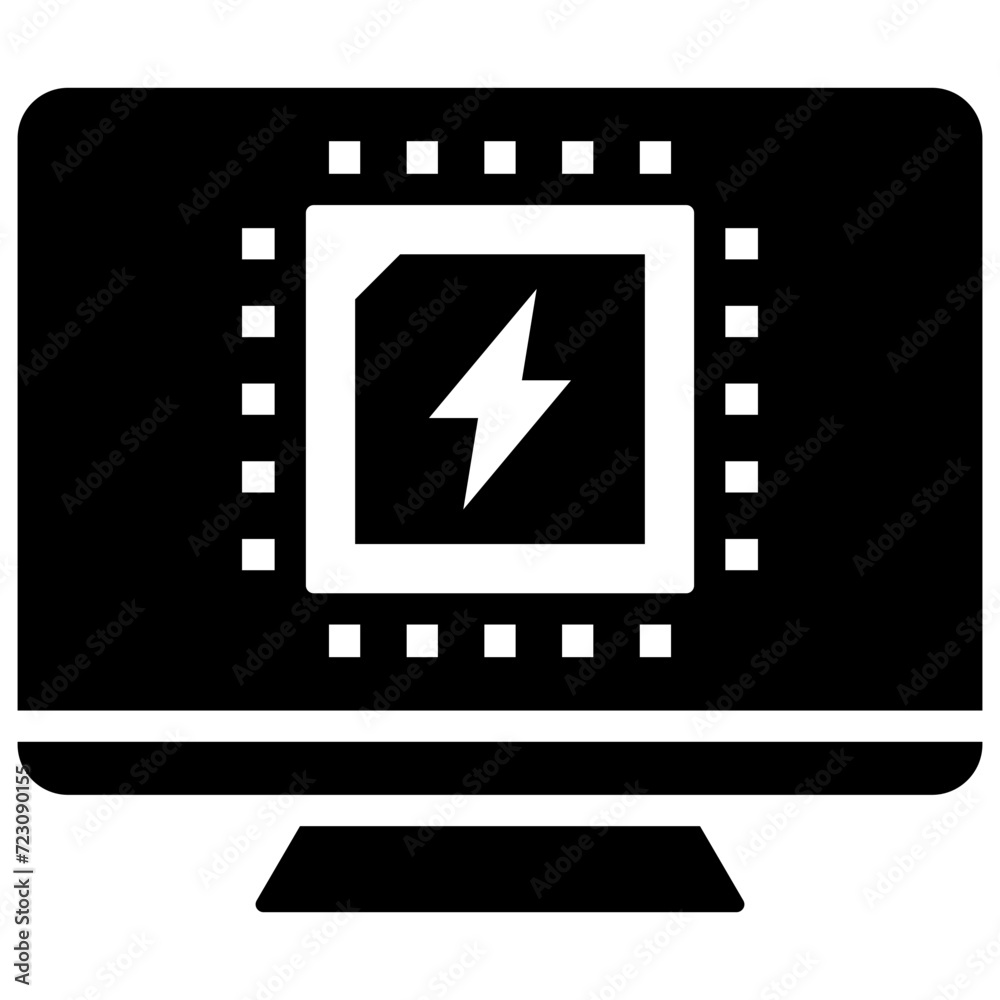 Obraz premium Computing Power Icon