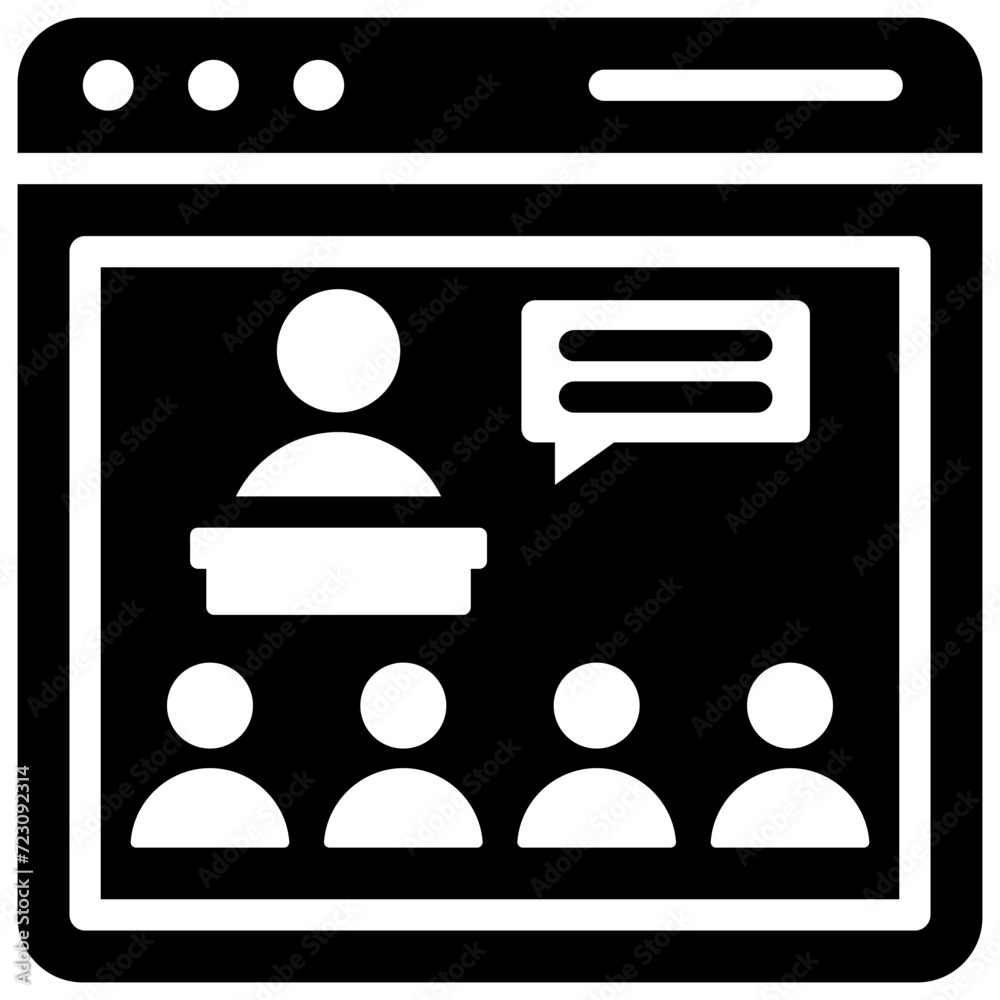 Web Conference Icon Web Conference Icon
