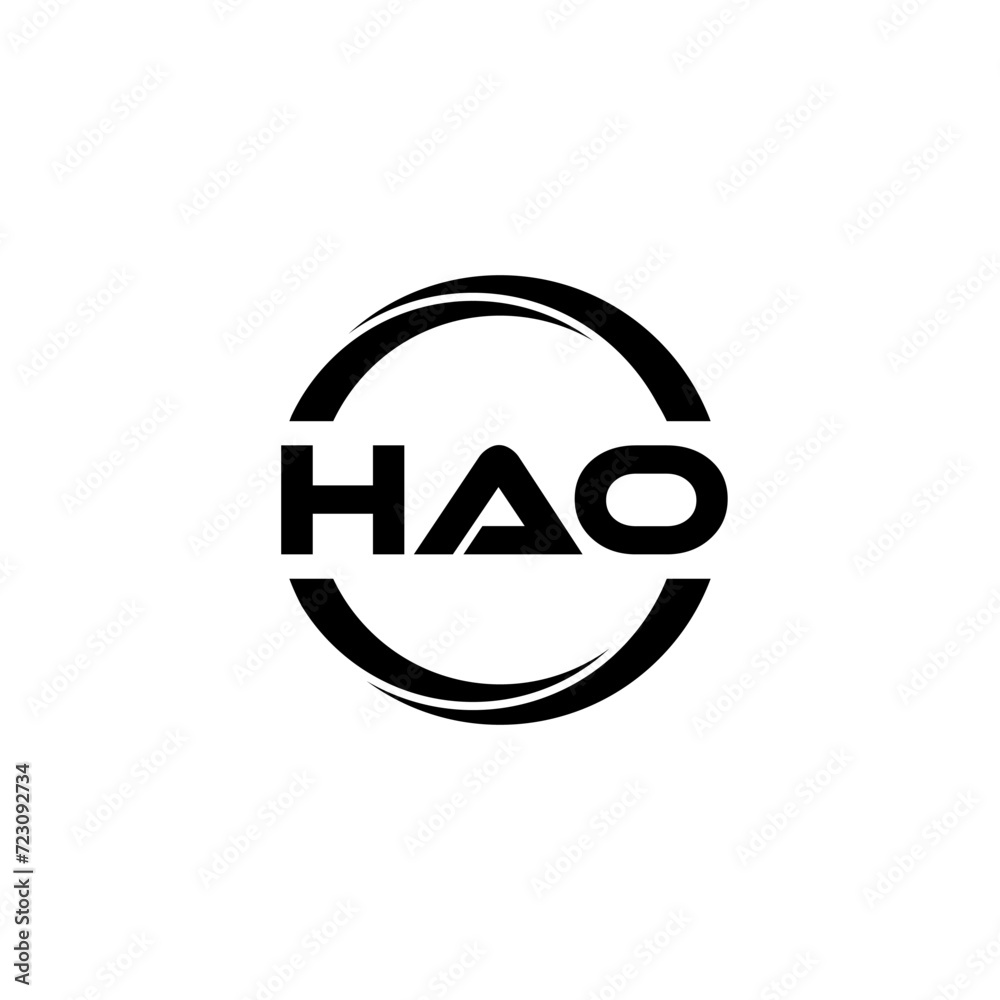 HAO letter logo design with white background in illustrator, cube logo, vector logo, modern alphabet font overlap style. calligraphy designs for logo, Poster, Invitation, etc. HAO letter logo design with white background in illustrator, cube logo, vector logo, modern alphabet font overlap style. calligraphy designs for logo, Poster, Invitation, etc.