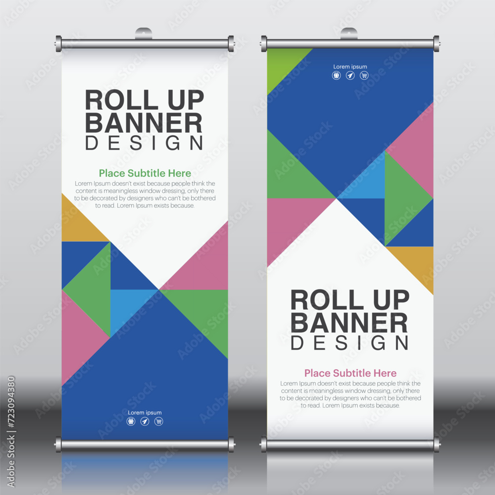 Roll up, roll up banner, rollup banner brochure flyer banner design template vector, roll up design modern x-banner and flag-banner. 850-2000mm rectangle size.	

