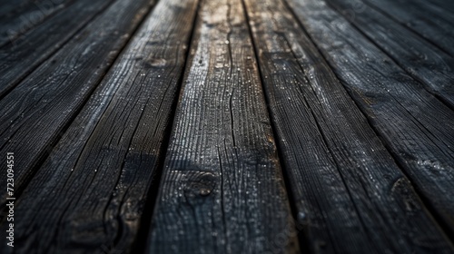 A dark wood background with morning light copy space 