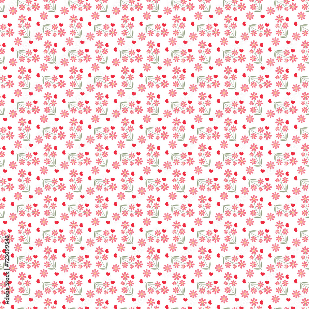 Free vector valentine flowers pattern design. Free vector valentine flowers pattern design.