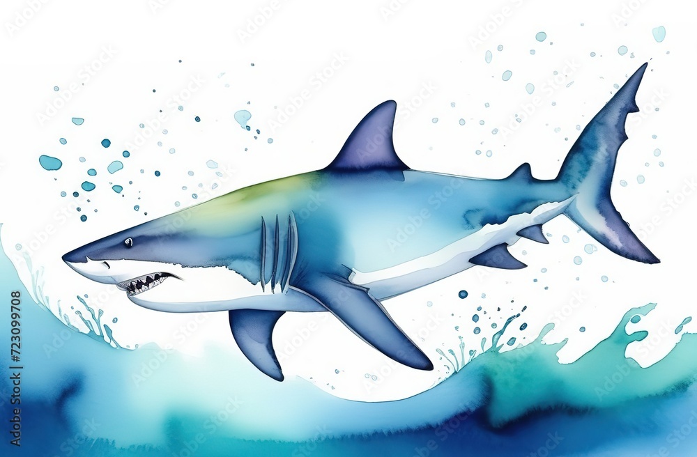 Obraz premium shark in the water