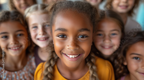 様々な人種の笑顔の子供達 photo