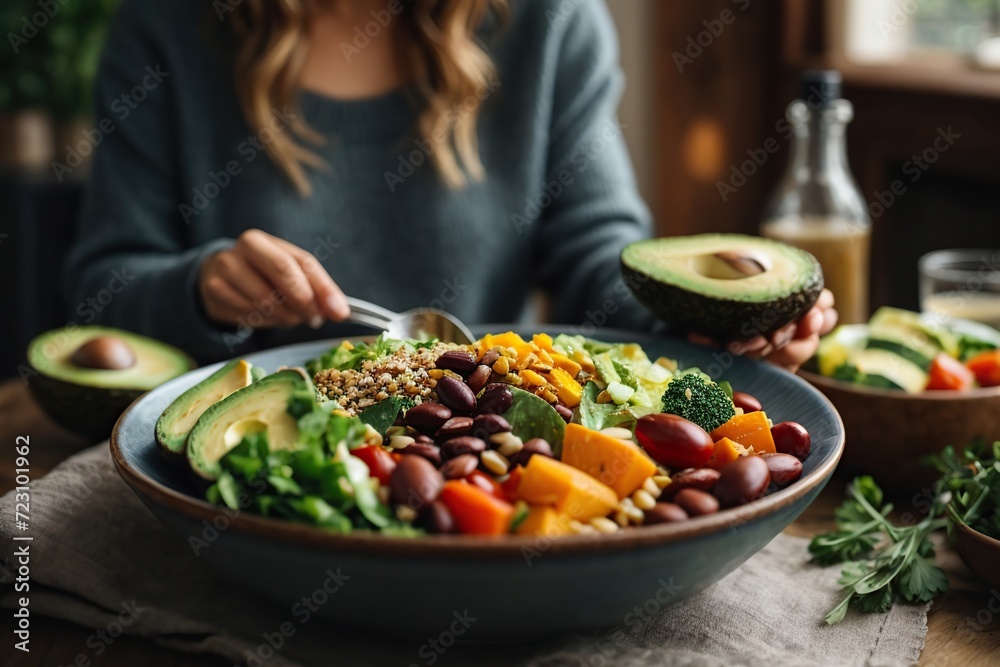 avocado salad in a bowl