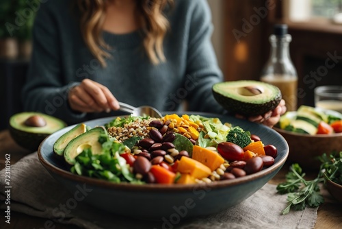 avocado salad in a bowl