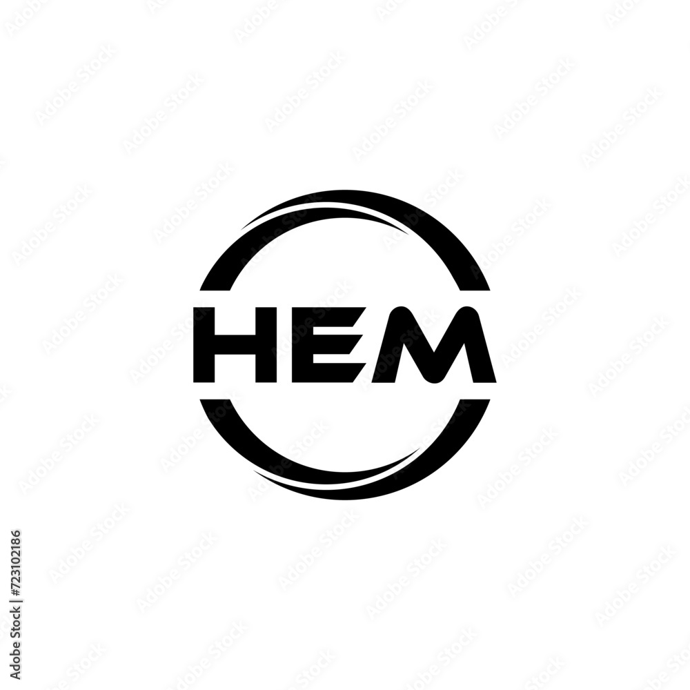 HEM letter logo design with white background in illustrator, cube logo, vector logo, modern alphabet font overlap style. calligraphy designs for logo, Poster, Invitation, etc. HEM letter logo design with white background in illustrator, cube logo, vector logo, modern alphabet font overlap style. calligraphy designs for logo, Poster, Invitation, etc.