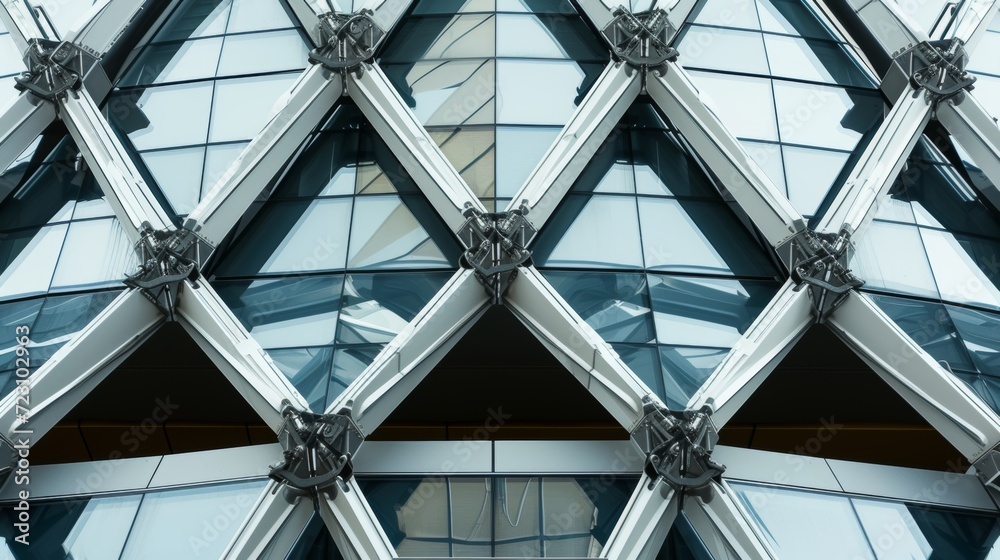 Intricate Geometric Glass Facade Intricate Geometric Glass Facade