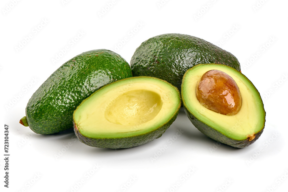 Avocado, isolated on white background. Avocado, isolated on white background.