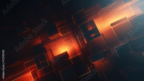 Abstract background of geometric shapes. Generative AI
