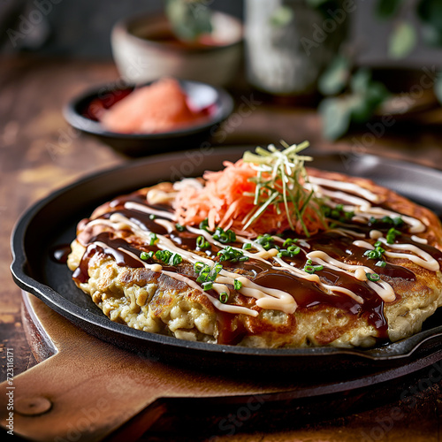 okonomiyaki, a delicious Japanese pancake
