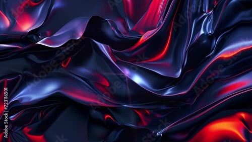 Abstract cloth Seamless Looped Animation Background. flowing Fluid Silk waves. Satin texture, gradient. dark colors animated stock footage. live Wallpaper, elegant beautiful backdrop