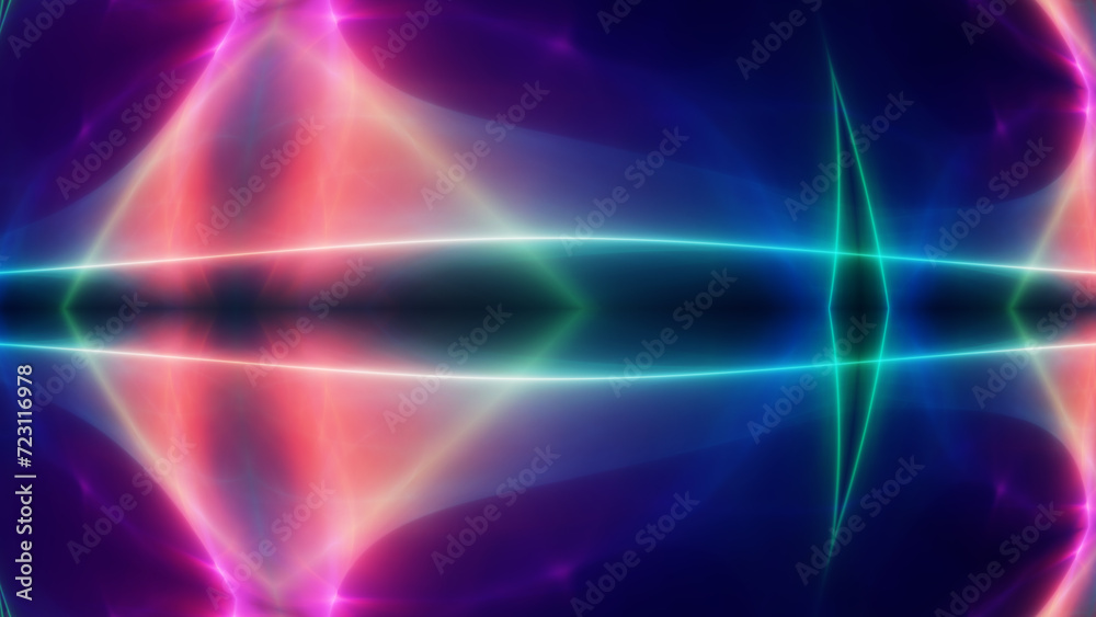 Fototapeta premium background neon line wave illustration