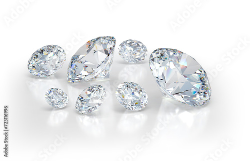 Lots of beautiful diamonds