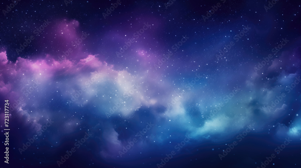 Colorful deep space galaxy background