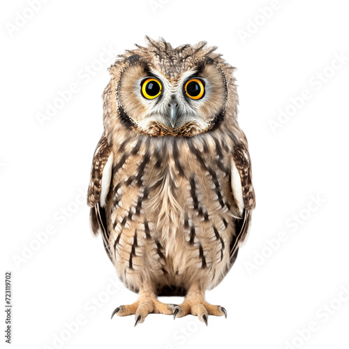 great horned owl isolated