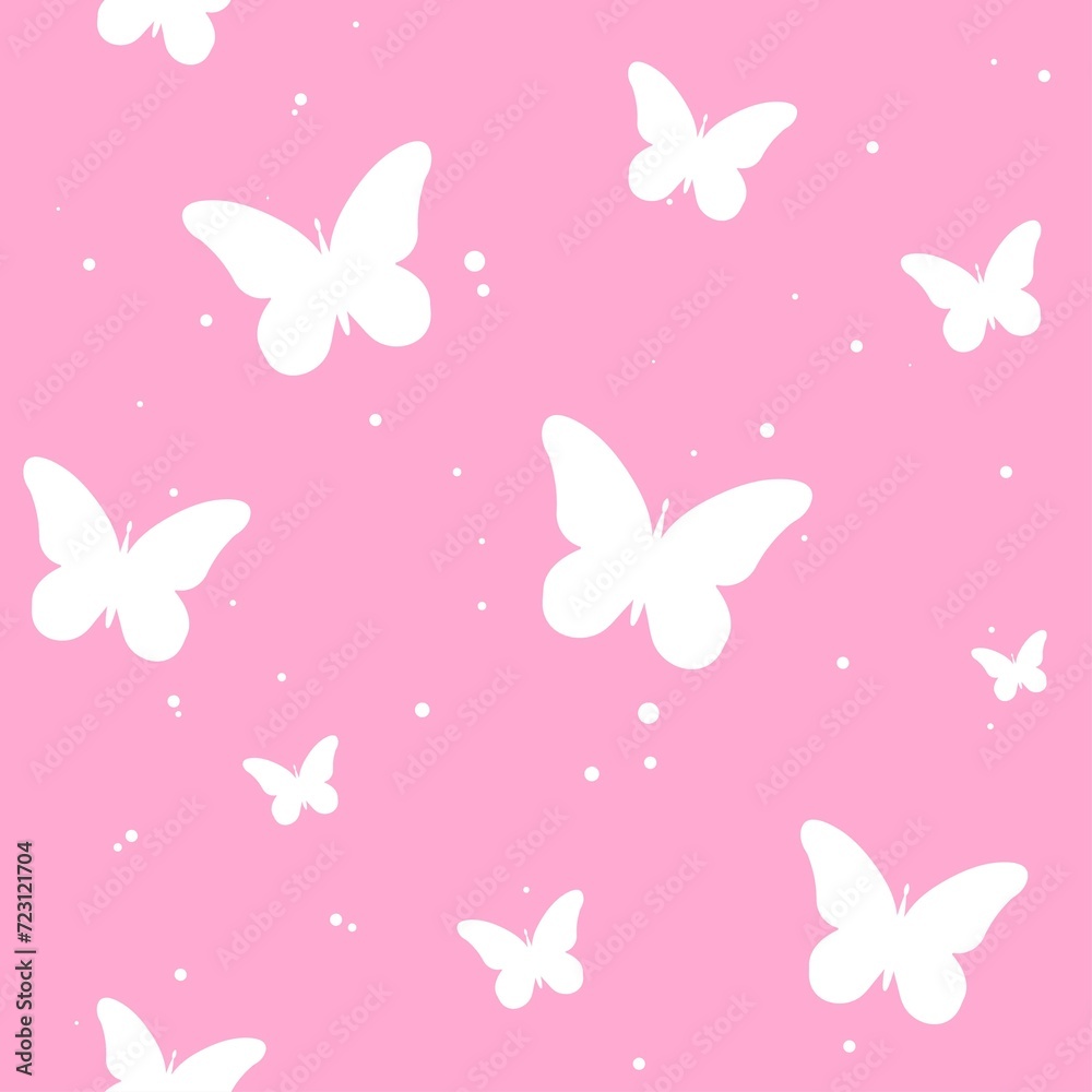 modern butterfly, seamless pattern. butterfly silhouette, simple, repet background. cute, pink drawing for a girl. for print, paper, postcards. art art illustration. barbie style modern butterfly, seamless pattern. butterfly silhouette, simple, repet background. cute, pink drawing for a girl. for print, paper, postcards. art art illustration. barbie style