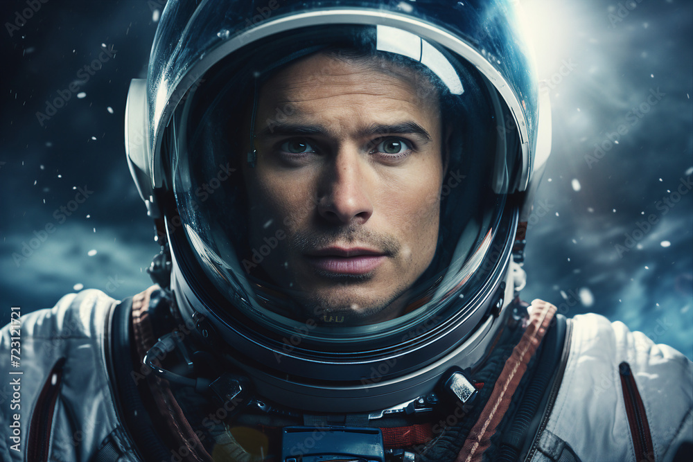 Mankind exploring the space using astronaut protective suit Generative AI closeup futurism Mankind exploring the space using astronaut protective suit Generative AI closeup futurism