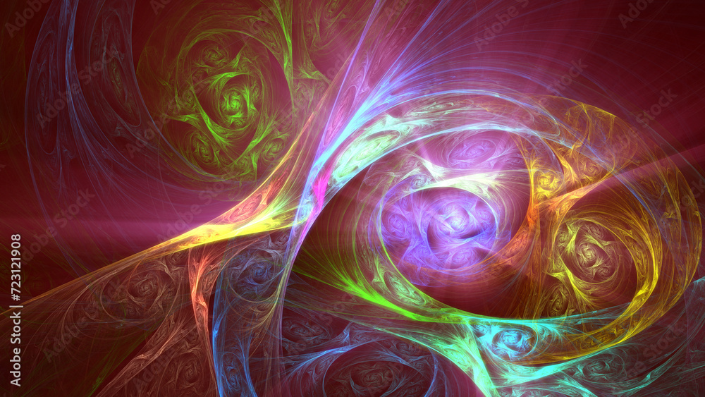 Fototapeta premium background abstract color mosaic fractal illustration