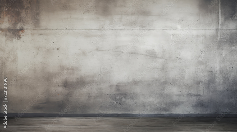 Industrial modern grey concrete wall background with stone floors. Mock up, empty room with copy space for text Industrial modern grey concrete wall background with stone floors. Mock up, empty room with copy space for text