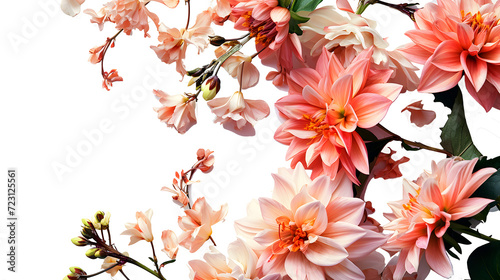 Lovely flowers against a white background.