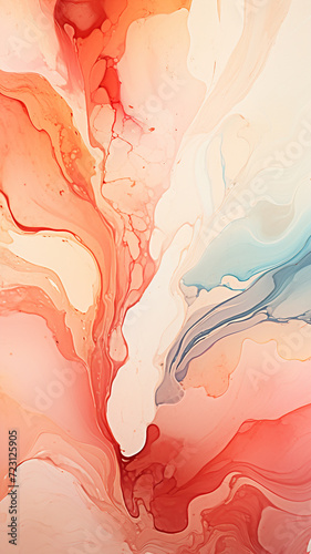  Vintage-Colored Abstract Splash  Fluid Art 