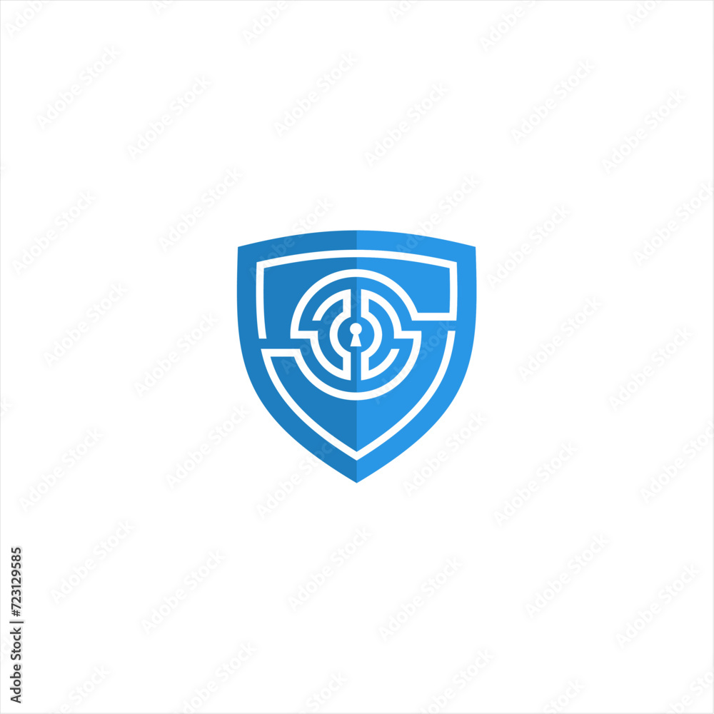 Shield technology vector logo template. This design use dt symbol. Suitable for protection. Shield technology vector logo template. This design use dt symbol. Suitable for protection.