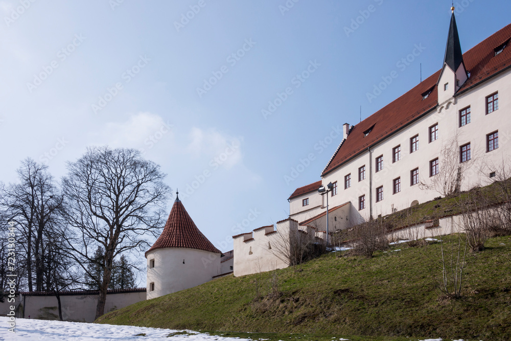 Castillo gótico de Hohes, en la ciudad de Füssen, Alemania