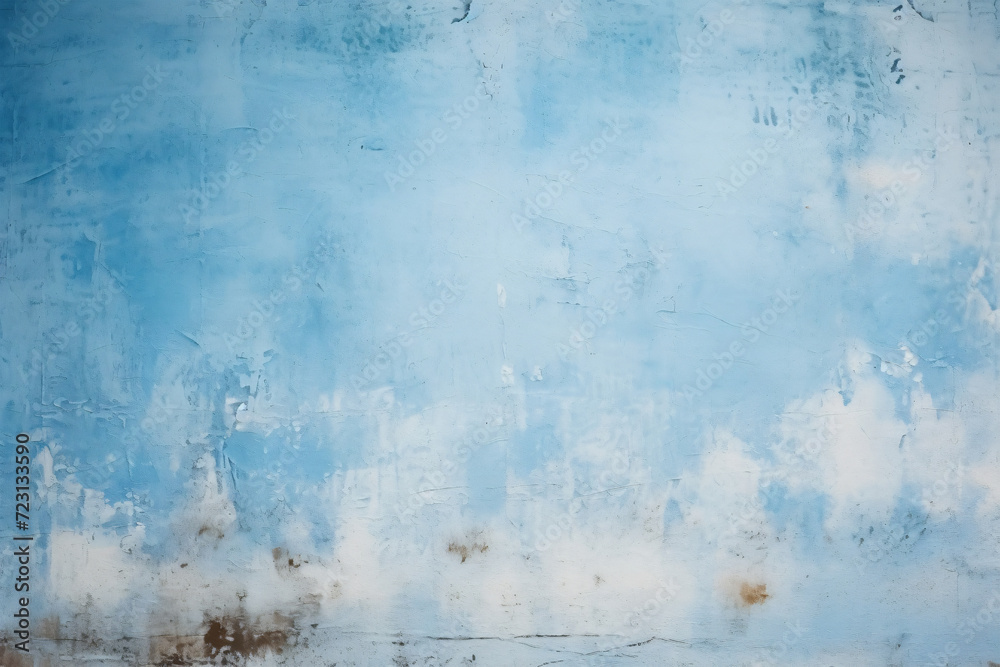 Fototapeta premium Blue paint wall background texture generated AI