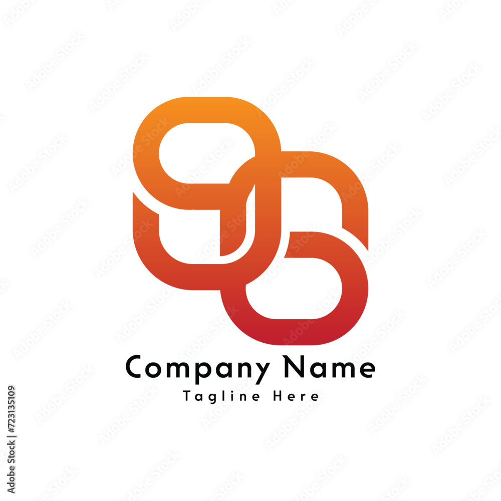 Obraz premium 96 number logo design icon