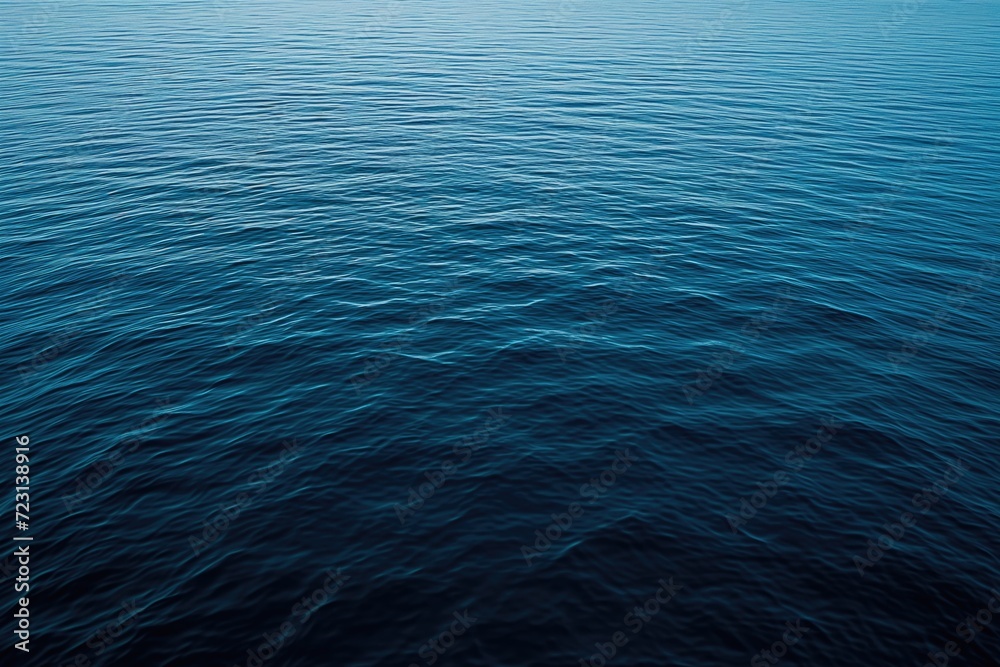 Naklejka premium Calm Ocean Water Surface at Dusk
