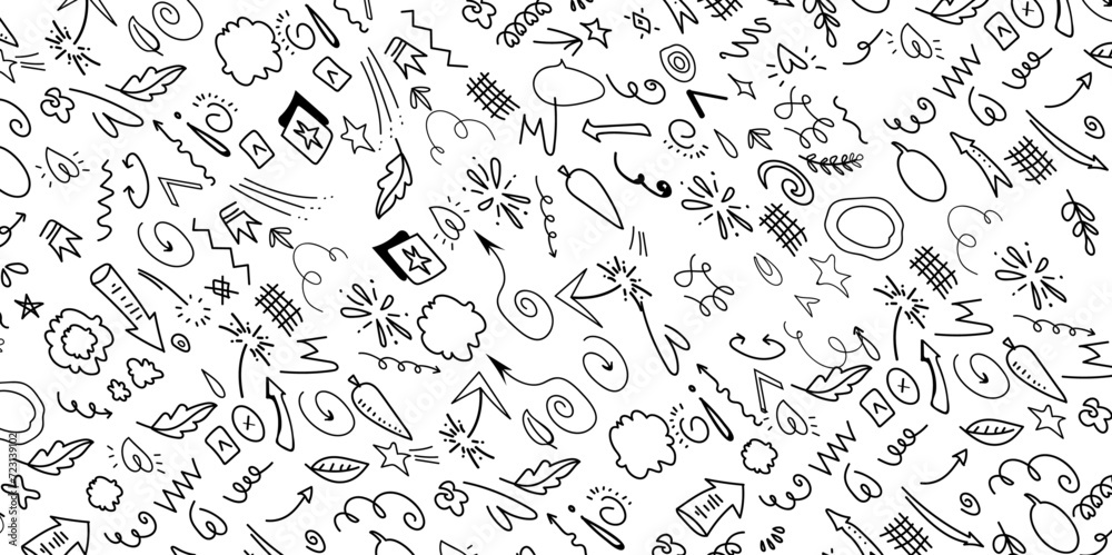 Hand drawn movement motion lines pattern. Vector seamless, tile background with dynamic swift movement elements, fluid lines and arrows, capturing the essence of intensity or action in visual cascade Hand drawn movement motion lines pattern. Vector seamless, tile background with dynamic swift movement elements, fluid lines and arrows, capturing the essence of intensity or action in visual cascade