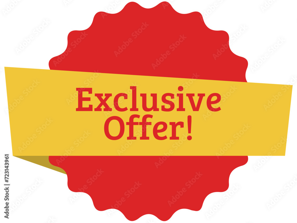 Exclusive Offer vector