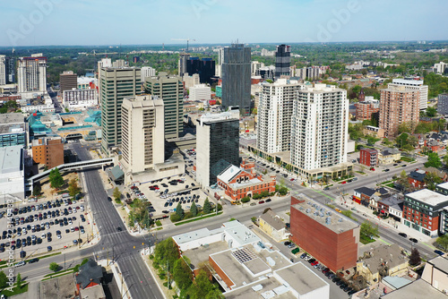 Photography Aerial view of London, Ontario, Canada on fine day