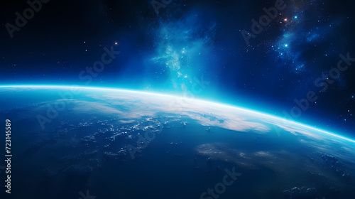 Enjoy breathtaking views of our beautiful planet from the vastness of space © jiejie