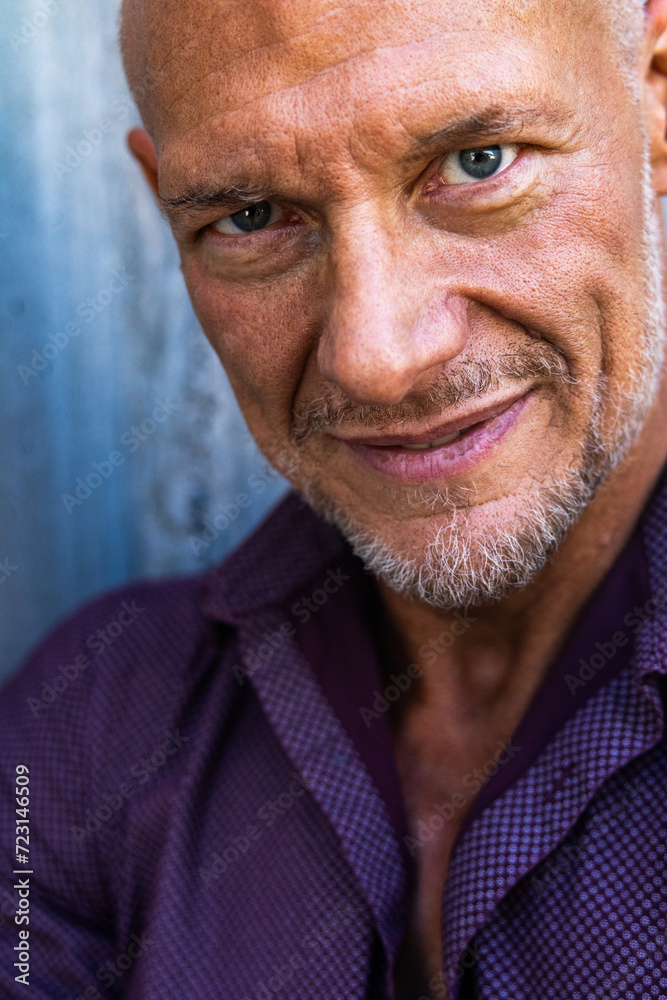 Obraz premium Fit middle-aged Caucasian man in his 50s posing for a portrait