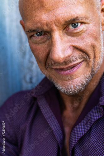 Fit middle-aged Caucasian man in his 50s posing for a portrait