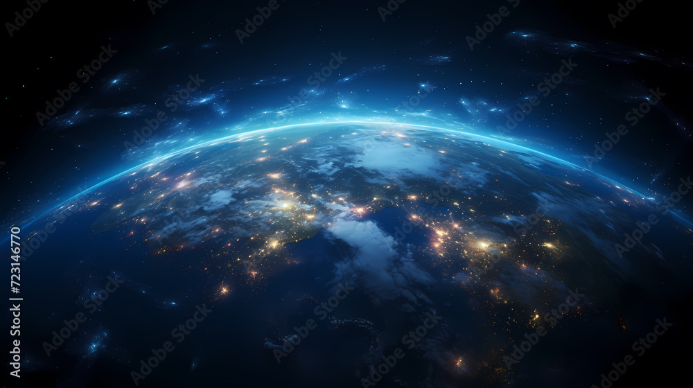 Obraz premium Enjoy breathtaking views of our beautiful planet from the vastness of space