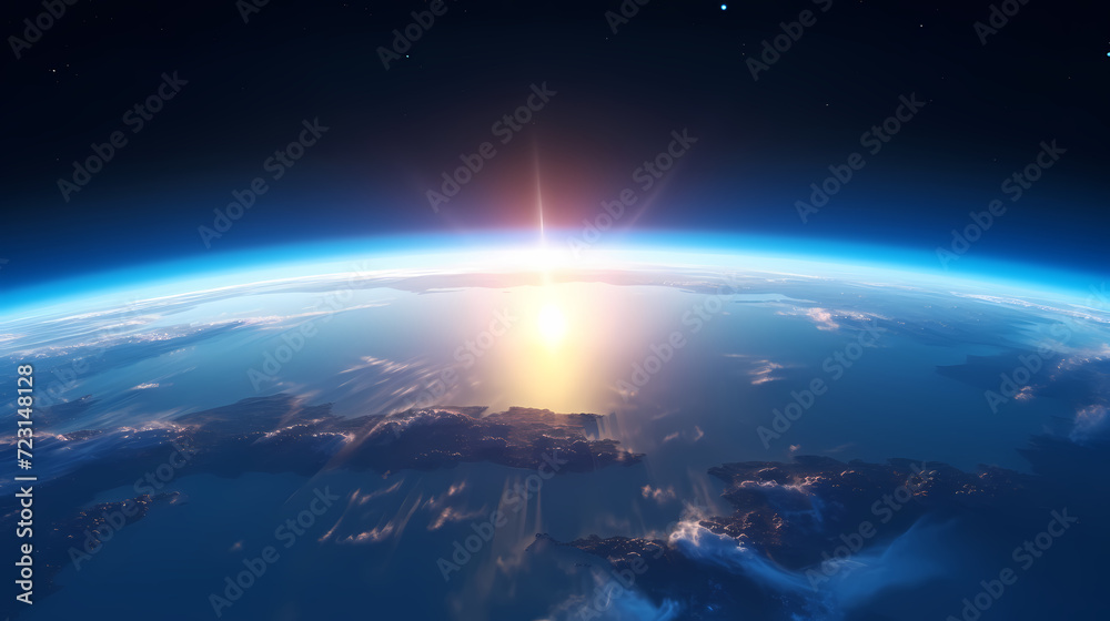Enjoy breathtaking views of our beautiful planet from the vastness of space Enjoy breathtaking views of our beautiful planet from the vastness of space