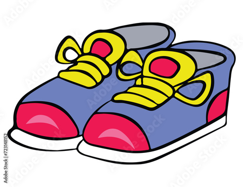 A pair of shoes illustration